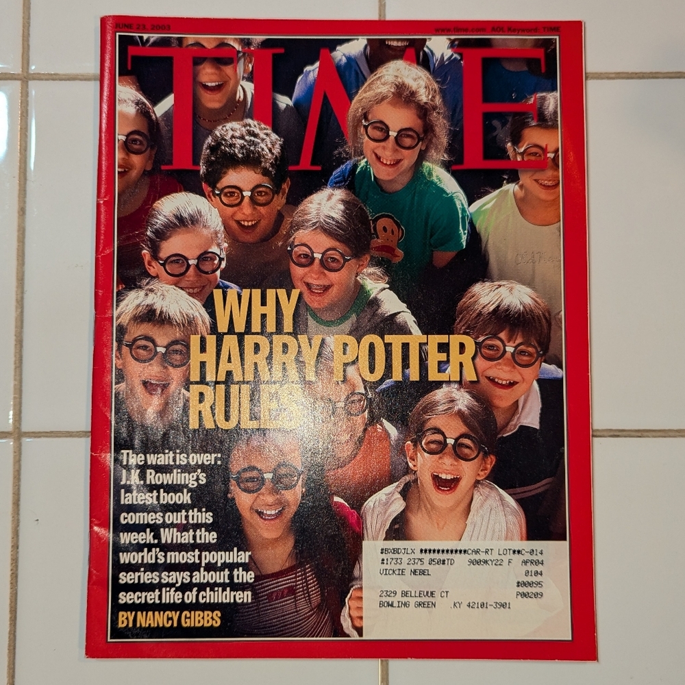 Time Magazine Harry Potter June 23,2003